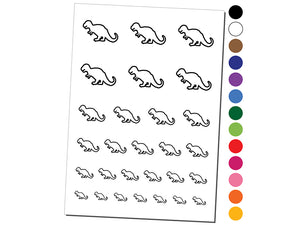 Tyrannosaurus Rex Dinosaur Outline Temporary Tattoo Water Resistant Fake Body Art Set Collection