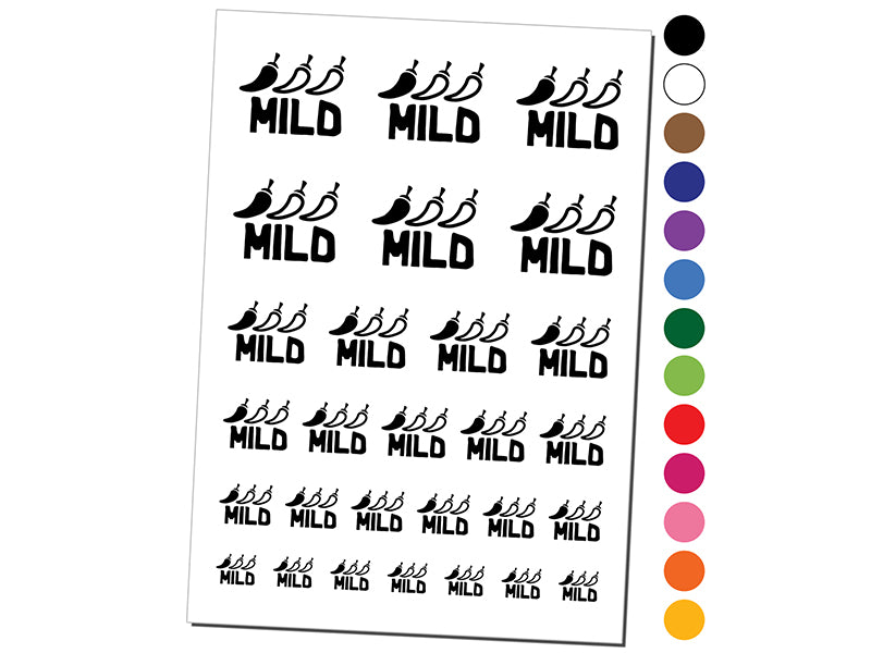 Flavor Mild Temporary Tattoo Water Resistant Fake Body Art Set Collection