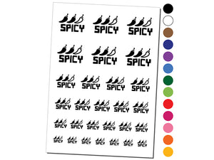 Flavor Spicy Temporary Tattoo Water Resistant Fake Body Art Set Collection