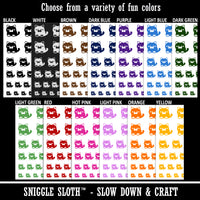 Round Cat Skeptical Temporary Tattoo Water Resistant Fake Body Art Set Collection