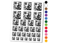 Chinese Zodiac Monkey Temporary Tattoo Water Resistant Fake Body Art Set Collection