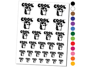 Cool Penguin Temporary Tattoo Water Resistant Fake Body Art Set Collection