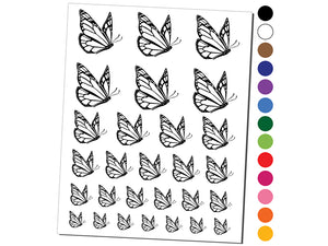 Flying Butterfly Temporary Tattoo Water Resistant Fake Body Art Set Collection