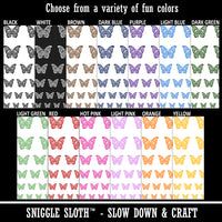 Lace Butterfly Temporary Tattoo Water Resistant Fake Body Art Set Collection