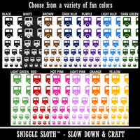 Camper Trailer Camping Icon Temporary Tattoo Water Resistant Fake Body Art Set Collection