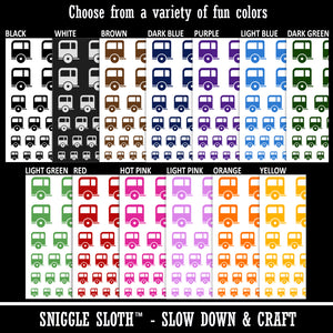 Camper Trailer Camping Icon Temporary Tattoo Water Resistant Fake Body Art Set Collection