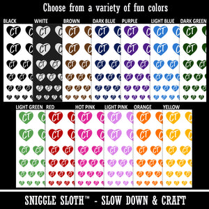 CT Connecticut State in Heart Temporary Tattoo Water Resistant Fake Body Art Set Collection