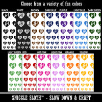 HI Hawaii State in Heart Temporary Tattoo Water Resistant Fake Body Art Set Collection