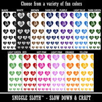 IA Iowa State in Heart Temporary Tattoo Water Resistant Fake Body Art Set Collection