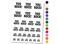 You Rock Teacher School Temporary Tattoo Water Resistant Fake Body Art Set Collection