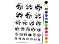 Druid Bear Claw Hand Print Temporary Tattoo Water Resistant Fake Body Art Set Collection