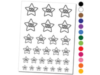 You Tried Star Temporary Tattoo Water Resistant Fake Body Art Set Collection