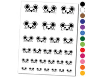 Peeking Mouse Temporary Tattoo Water Resistant Fake Body Art Set Collection