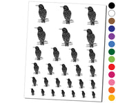 European Starling Bird on Branch Temporary Tattoo Water Resistant Fake Body Art Set Collection