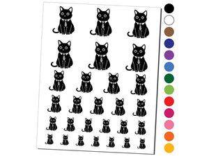 Business Cat with Tie Temporary Tattoo Water Resistant Fake Body Art Set Collection