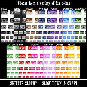 Sorry We're Closed Sign Temporary Tattoo Water Resistant Fake Body Art Set Collection