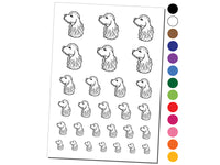 Cocker Spaniel Dog Head Temporary Tattoo Water Resistant Fake Body Art Set Collection