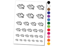 Jack Russell Terrier Dog Head Temporary Tattoo Water Resistant Fake Body Art Set Collection