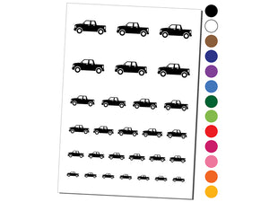 Pickup Truck Automobile Car Vehicle Temporary Tattoo Water Resistant Fake Body Art Set Collection