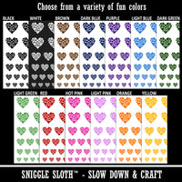 Hearts in Heart Valentine's Day Temporary Tattoo Water Resistant Fake Body Art Set Collection