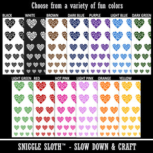 Hearts in Heart Valentine's Day Temporary Tattoo Water Resistant Fake Body Art Set Collection