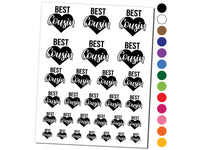 Best Cousin in Heart Temporary Tattoo Water Resistant Fake Body Art Set Collection
