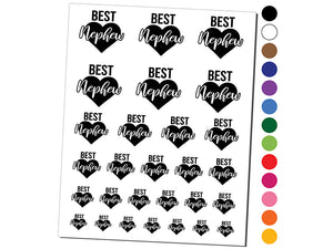 Best Nephew in Heart Temporary Tattoo Water Resistant Fake Body Art Set Collection
