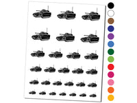 Military Army Tank Temporary Tattoo Water Resistant Fake Body Art Set Collection