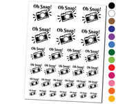 Oh Snap Camera Photography Temporary Tattoo Water Resistant Fake Body Art Set Collection