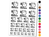 Not Mad Just Disappointed Akita Dog Temporary Tattoo Water Resistant Fake Body Art Set Collection