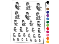 Pirate Parrot with Sword Temporary Tattoo Water Resistant Fake Body Art Set Collection