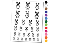 Easter Chick with Bunny Ears Temporary Tattoo Water Resistant Fake Body Art Set Collection