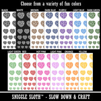 Heart Pizza Love Temporary Tattoo Water Resistant Fake Body Art Set Collection