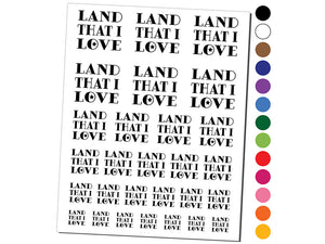Land That I Love Patriotic USA Temporary Tattoo Water Resistant Fake Body Art Set Collection