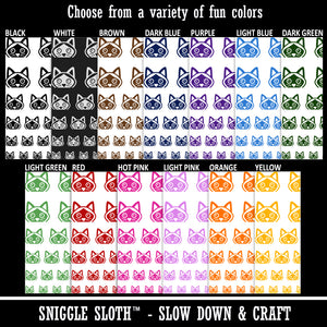 Peeking Siamese Cat Temporary Tattoo Water Resistant Fake Body Art Set Collection