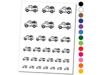 Cute Truck with Easter Eggs Temporary Tattoo Water Resistant Fake Body Art Set Collection