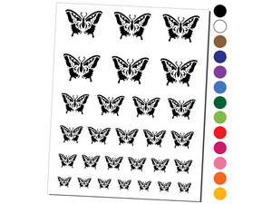Elegant Swallowtail Butterfly Temporary Tattoo Water Resistant Fake Body Art Set Collection