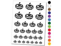 Spooky Halloween Jack o Lantern Pumpkin Temporary Tattoo Water Resistant Fake Body Art Set Collection