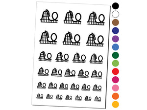 Roller Coaster Amusement Park Temporary Tattoo Water Resistant Fake Body Art Set Collection