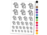 Darling Goat Farm Animal Temporary Tattoo Water Resistant Fake Body Art Set Collection