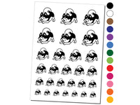 Siberian Husky Play Bow Dog Temporary Tattoo Water Resistant Fake Body Art Set Collection