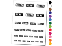 Secret Reversed Temporary Tattoo Water Resistant Fake Body Art Set Collection