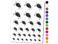 Swimming Sea Turtle Temporary Tattoo Water Resistant Fake Body Art Set Collection