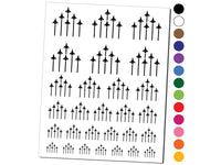 Fighter Jet Formation Temporary Tattoo Water Resistant Fake Body Art Set Collection