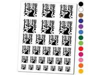Forest Trail Birch Trees and Mushrooms Temporary Tattoo Water Resistant Fake Body Art Set Collection