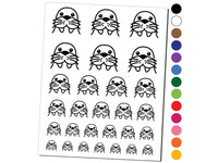 Peeking Walrus Temporary Tattoo Water Resistant Fake Body Art Set Collection