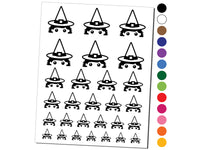 Peeking Witch Halloween Temporary Tattoo Water Resistant Fake Body Art Set Collection