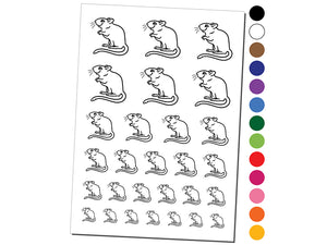 Gerbil Rodent Pet Temporary Tattoo Water Resistant Fake Body Art Set Collection