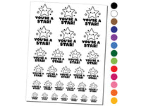 You're A Star Teacher Student Temporary Tattoo Water Resistant Fake Body Art Set Collection