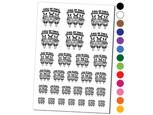 All of the Otter Reindeer Christmas Xmas Temporary Tattoo Water Resistant Fake Body Art Set Collection